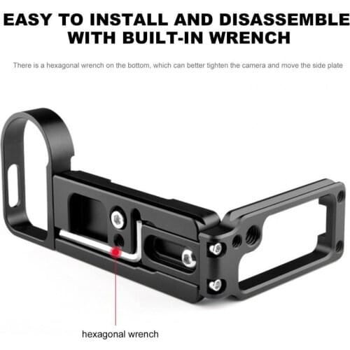 YELANGU Retractable Quick Release Plate Durable Camera Bracket for Nikon Z7 Z6 Quick Release Plate Aluminum Alloy for Camera