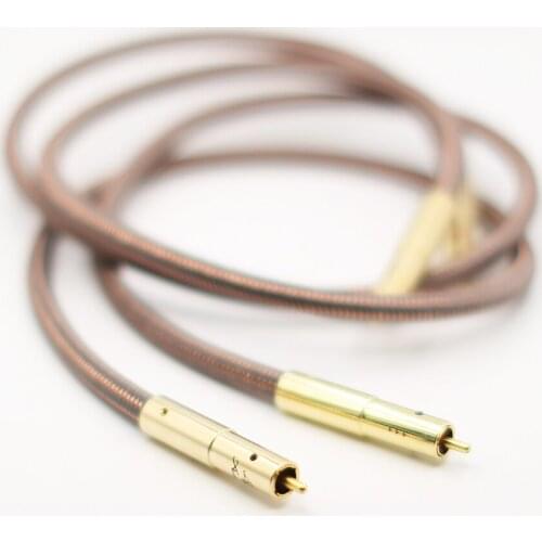 High Quality Hifi RCA Cable Accuphase 40th Anniversary Edition RCA Interconnect Audio Cable Gold plated plug