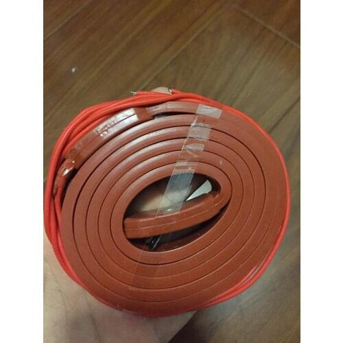 25mmx20m 2000W 220V High quality flexible Silicone Heating belt heat tracing belt Silicone Rubber Pipe Heater waterproof