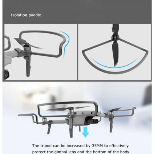 For DJI Mavic Air 2 Drone Propeller Guard Protector with Foldable Landing Gear Anti-Collision and Buffer Protection Ring Kit