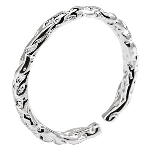 Womens Simple Vintage 925 Silver Jewelry Rings for Women Fashion Finger Open Ring Female Wedding Rings for Ladies Gifts