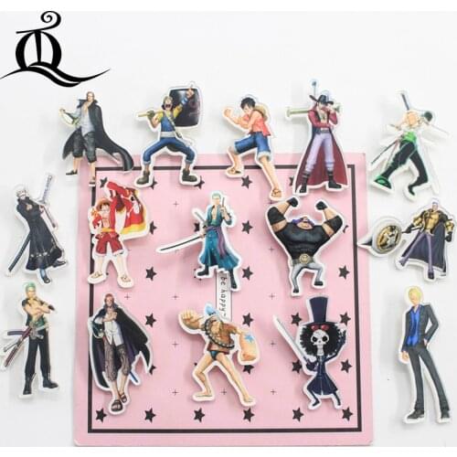 1 PCS Painting One piece cartoon mix skeleton for Clothing Acrylic Badges Kawaii Icons on The Backpack Pin Brooch Badge Z33