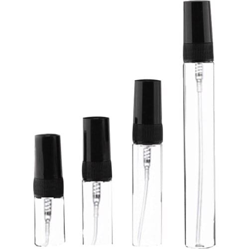 10Pcs Mini Portable Glass Perfume Bottle Travel Size Empty Perfume Glass Spray Bottles