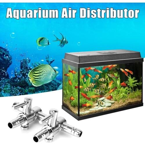 2 /5 Way Aquarium Air Splitter Valve Fish Tank Air Pump Flow Splitter Distributor Aquarium Air Distributor Control Switch Valve