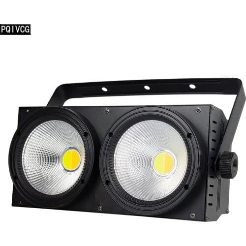2x100w 2 Eyes COB Light DMX Stage Lighting 200W Cold / Warm White 2-in-1 COB Lighting