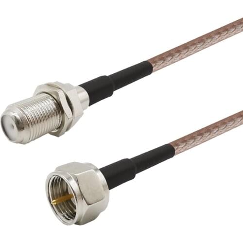 3/6/9 Meter F Male to F Female RG316 Cable Adapter F Type TV Cable Satellite 50ohm For DVB-T2 ATSC Digital TV HDTV Antenna