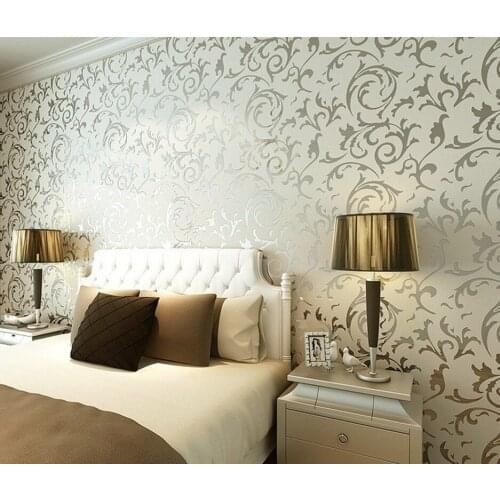 3D European Style Decoration Non-woven Wallpaper Classic Paper Roll Wall Treatment Wallcovering Wallpaper Wall Stickers