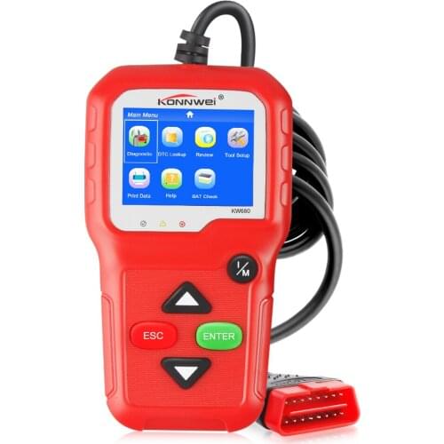 Automotive Scanner KONNWEI KW680 OBD2 EOBD Car Diagnostic Scanner Fault Error Code Reader