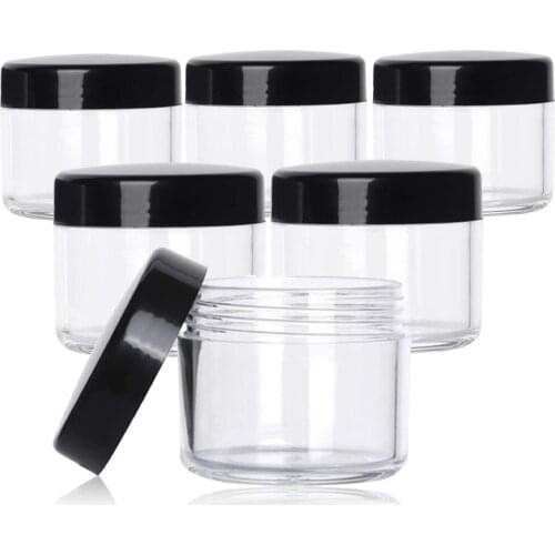 100pcs 15g Cream Jar Lipstick Box Plastic Cosmetic Box Nail Art Jewelry Storage Box Portable Beauty Tool