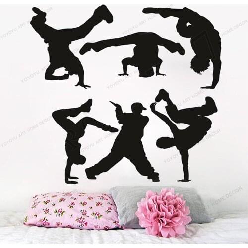 Breakdance Hip Hop Rave Music dance BBoy car laptop wall vinyl JDM Funny Bumper Sticker Decal Laptop yw-586