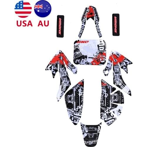 TDPRO Emblems & Decals Ornamental Mouldings Sticker Decoration for Honda CRF50 XR50 Plastic Fairing Body Kit Dirt Pit Bike Style