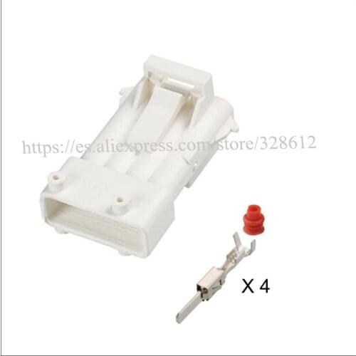 DJ7041K-3.5-11 car wire male cable Waterproof sheath 4 pin connector automotive Plug socket include terminal and seal 144998-5