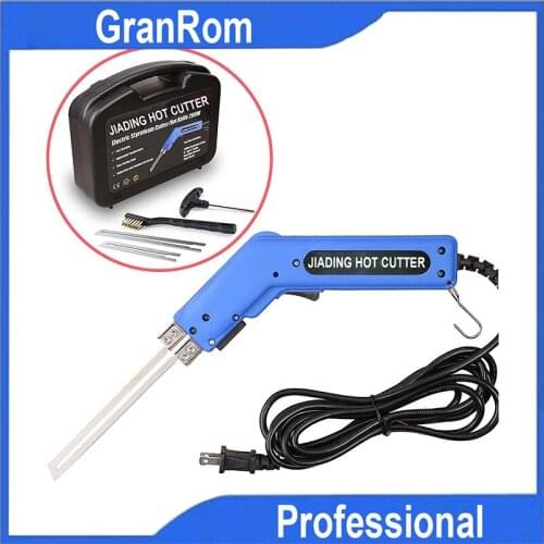200W Electric Hot Knife Sponge Foam Cutter With Blades 6" & 8" Straight Blades Power Tool Set