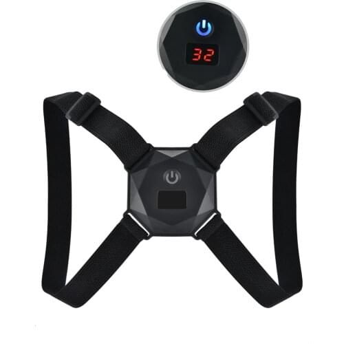 Intelligent Induction Posture Corrector Body Trainer Smart Motion Sensing Upper Back Shoulder Brace Pain Relief Voice Prompt