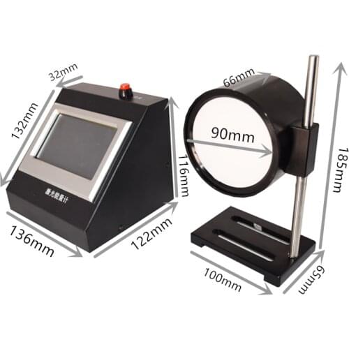 Pulsed laser energy meter China factory price digital big touch screen 90mm diameter 1064nm 532nm energy meter lcd display