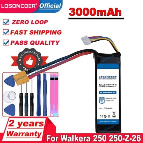LOSONCOER 11.1V 3000mAh 3S XT60 Plug Lipo Battery For Walkera Runner 250 250-Z-26 RC Helicopter Qudcopter Drone