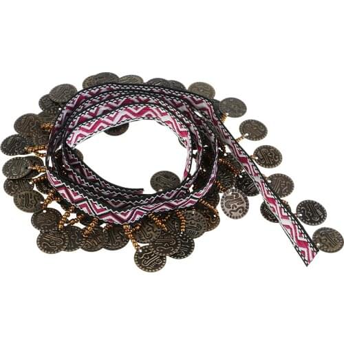 Copper Tassel Lace Trim Bohemian Fabric Ribbon Fringe Beaded Drop Sewing