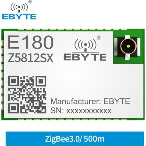 ZIGBEE 3.0 TLSR8258 Module 2.4Ghz Wireless Transceiver Receiver 12dBm 500m E180-Z5812SX EBYTE High Performance Stamp Hole PCB