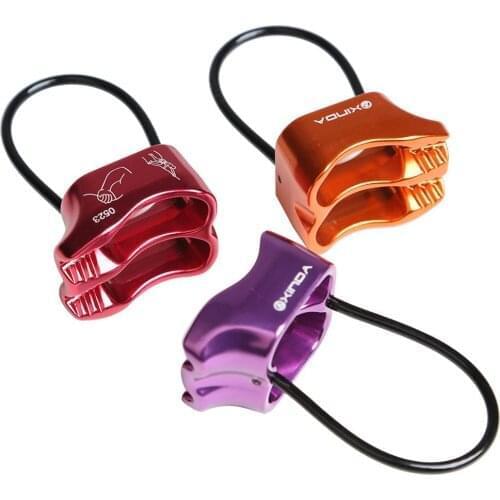 Mounchain 25KN Climbing Descender High Altitude Drop Slow Down Downhill Safe Climbing Device of 8-12 mm ropProtector Accessories