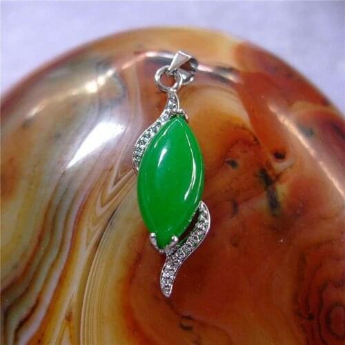 Natural Chinese Jade Hand-carved Drop-shaped Jade Pendant Fashion Women Jewelry Necklace Sent To Her Mother Girlfriend