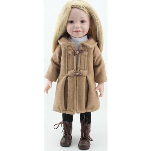 NPK 45cm Full Vinyl Girl bebe Reborn American Dolls Realistic Silicone Baby Doll Toys for Children Christmas Gift