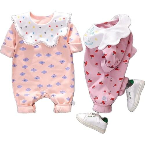 Newborn Clothes Jumpsuits Baby Rompers Long Sleeves One-pieces 0-24 Months Girl Soft Suits Boy Cute Clothing Sets