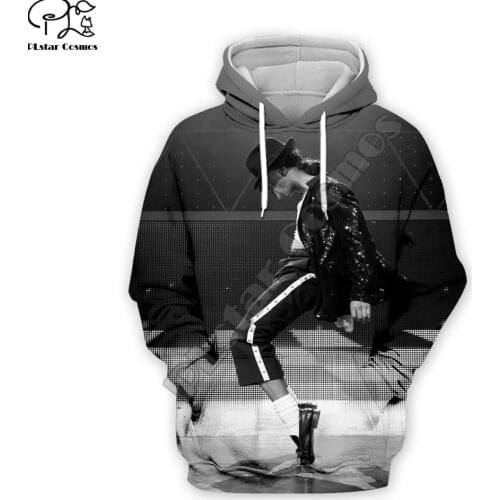 PLstar Cosmos Pop King Michael Jackson casual colorful 3DPrint Hoodie/Sweatshirt/Jacket/Mens Womens hip hop Spacewalk s-8
