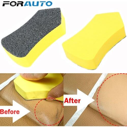 1Pc for Car Leather Seat Auto Care Detailing Polishing Tool Car Nano Cleaning Brush Interior Cleaning Brush Felt Washing Tool