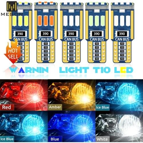 10Pcs T10 Led Canbus W5W Led Bulb Car Interior Light 9led 4014smd 194 168 No Error Reading Dome Light Instrument Plate Lamp