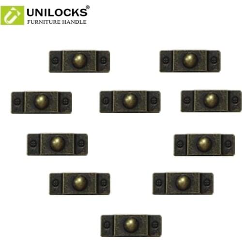 UNILOCKS 10Pcs Antique Luggage Accessories Furniture Decoration Hardware Accessories (Length 35* Width 13mm)