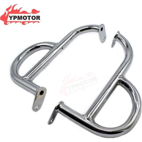 XV 400/530 Pair Motorcycle Chrome Crash Bar Engine Guard Bumper Protector for Yamaha Virago XV535 XV400 all years