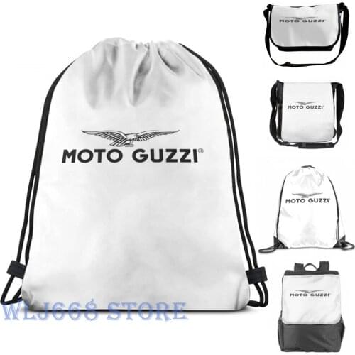 Funny graphic print shoulder Bags women moto guzzi (3) Single shoulder backpack travel for men Gym Bag