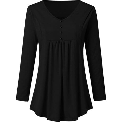 Women Pregnant Nursing Maternity V-Neck Long Sleeve Solid Ruffles Breastfeeding Tops Maternity Top Pregnancy Clothes mujer