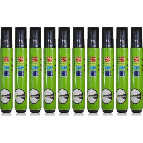 10pcs Big Capacity Leather Craft Cleaning Pen Silver Line Painting Cleaning Mercury Refill Mesh Handwriting Cleaner Tool