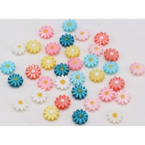 2 Pcs Natural Shell Beads Sunflower Shape Shell Charms Freshwater Shell Colorful Punch Bead for Jewelry Making Necklace Bracelet