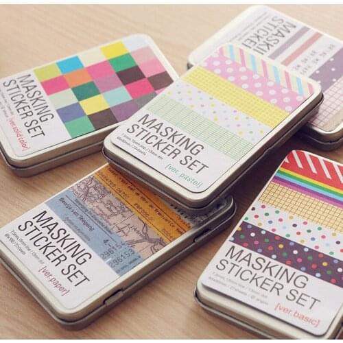 27pcs/box Korea Stationery Tin Hand Books Sticker Set Sticker Diy Diary Sticker School Supplies Material Escolar Kawaii