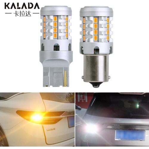 2X Super Bright Canbus No Error LED Bulb S25 1156 BA15S P21W T20 7440 W21W Car Led Light Turn Signal Lamp 12-24V Brake Lights
