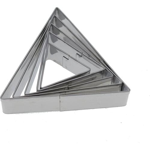 3/4/5/6/7cm Triangular Stainless Steel Clay Craft Cutting Mold DIY Polymorph Arcilla Polimerica Klei Polymer Clay Tools