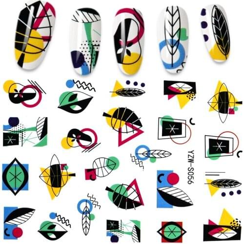 3D Nail Stickers Fruit Leaf Design Mixed Series Nail Art Decor Manicure Foil Stickers For Nails