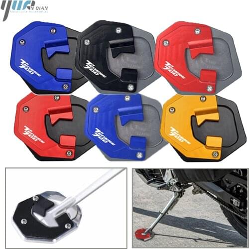 For Yamaha Tenere 700 Tenere700 2019 2020 Motorcycle Aluminum Foot Enlarger Foot Side Stand Extension Plate Side Stand Enlarge