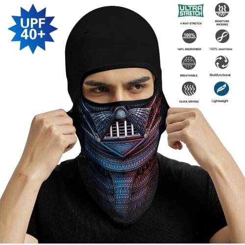 3D Mascara Balaclava Facemask Beanies Breathable Neck Buff Bandana Bicycle Airsoft Helmet Liner Hat Face Cover Summer Men Women