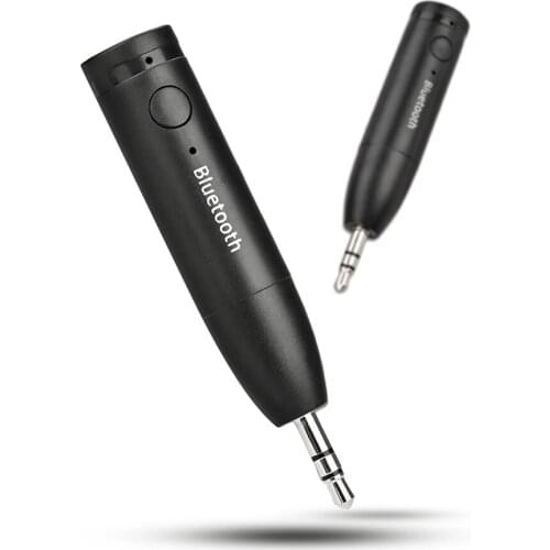 Wireless Bluetooth 5.0 Car Kit Mini 3.5mm Jack AUX Handsfree Stereo Music Audio Receiver Adapter for Car Headphone Speaker