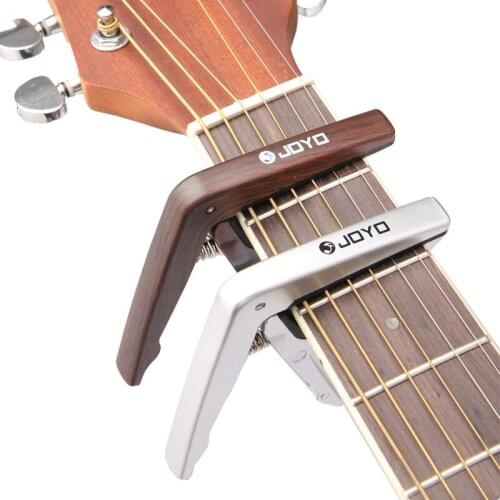 JOYO JCP-01 Light Guitar Capo Quick Change Clamp Key Plastic Steel with Pick for 6-String Acoustic Electric Guitar