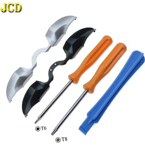 JCD LB RB Bumpers Buttons For Xbox One Elite Controller LB RB Trigger Key & T6 T8 Screwdrivers & Crowbar Repair Tools