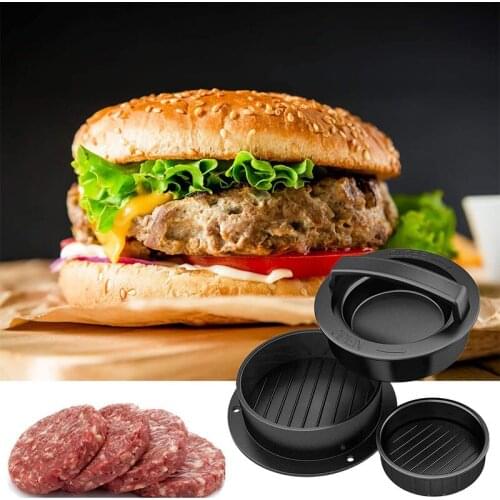 Kitchen Burger Press Hamburger Maker Hamburger Mold Cooking Hamburger Paper Disks ABS Combination Set Burger Meat Making Tool