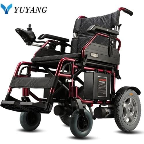 Aluminum alloy portable power electreic wheelchair with brush motor