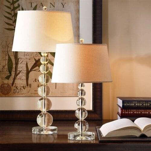 Bedroom Bedside Table Lamp With Beautiful Crystal Ball Modern Simple Living Room Idyllic Warm Romantic Home Creative Lighting