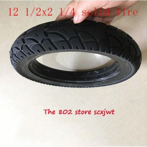 Size 12 1/2X2 1/4 solid tire 12 1/2*2 1/4 tubeless tyre for electric vehicle scooter non- inflatable explosion-proof solid tire