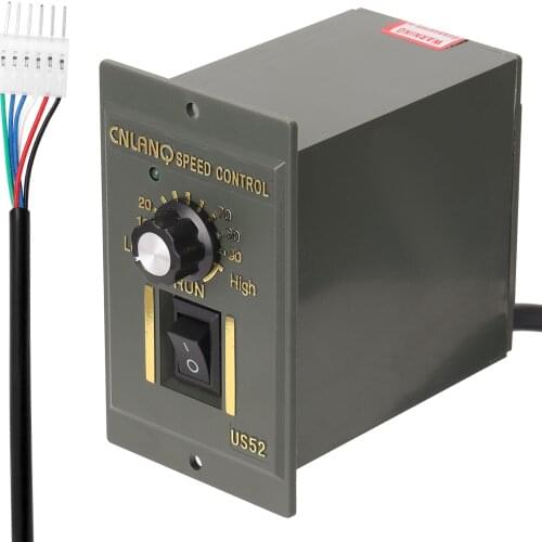 400W AC 220V ABS Speed Controller Motor Speeds Pinpoint Regulator Control Device with Indicator Light