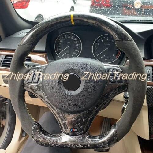 Steering Wheel Assembly Forged carbon fiber + Alcantarar For BMW 1 2 3 4 Series F30 F32 F20 without airbag
